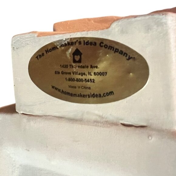 Porcelain Church Candle Holder 8" Tall Decorative Accent By Homemakers Idea Co. - Picture 10 of 10